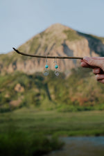 Load image into Gallery viewer, Crested Butte Earrings with Turquoise Bead
