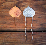 Load image into Gallery viewer, Aspen Leaf Hair Fork
