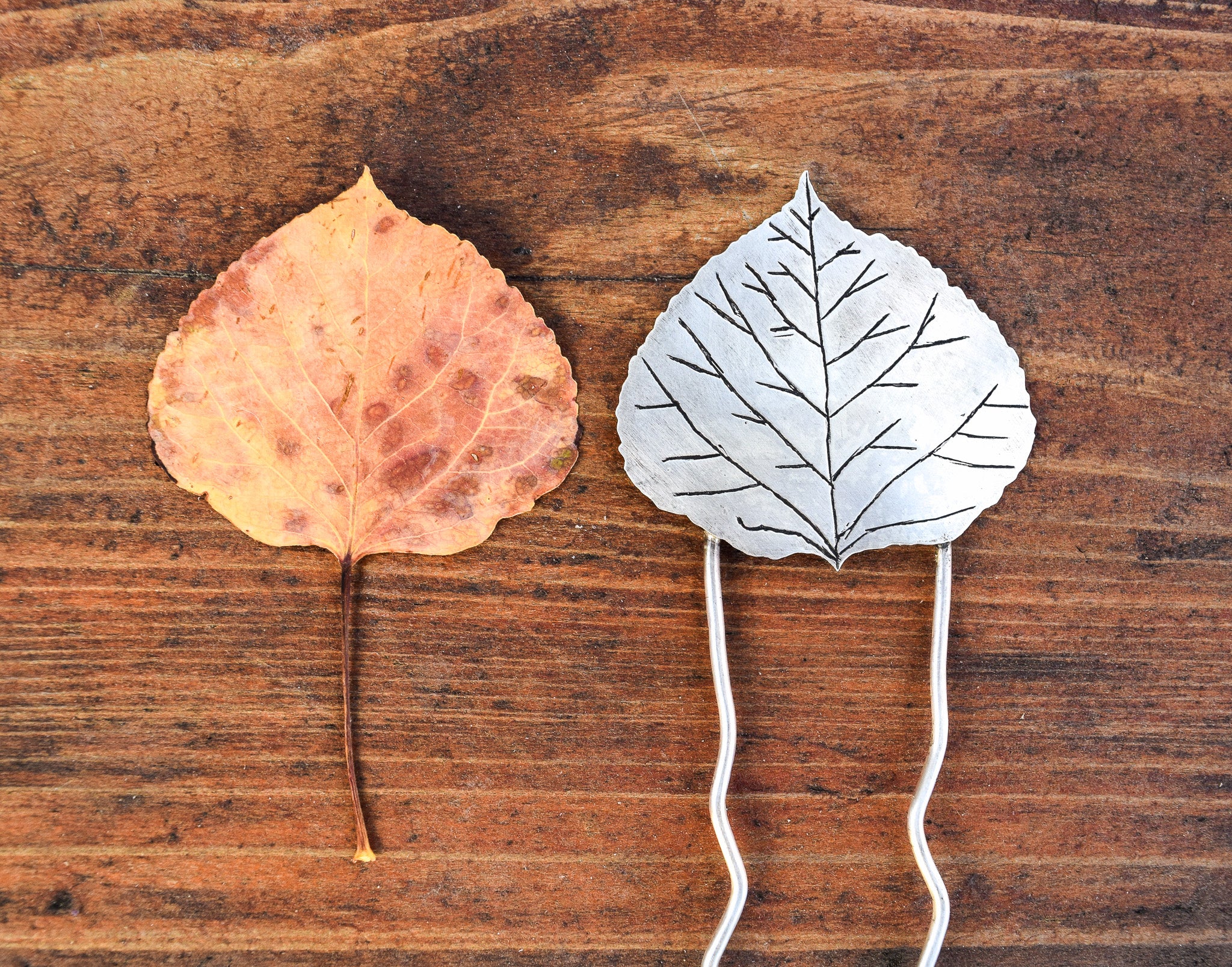 Aspen Leaf Hair Fork