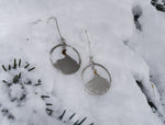 Load image into Gallery viewer, Crested Butte Mountain with Moons Earrings
